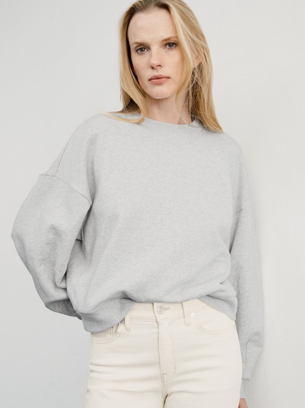 AYR The Locker Premium French Terry Cropped Sweatshirt Size XS Zuko Gray